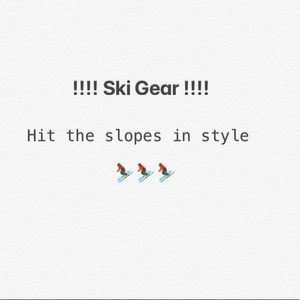 Burton ski pants, coats, and jackets!